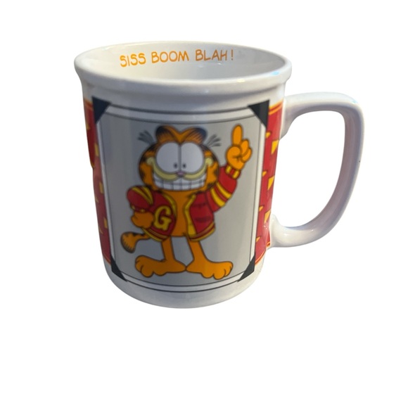 100% GARFIELD Other - VINTAGE GARFIELD GRAPHIC MUG SISS BOOM BLAH!